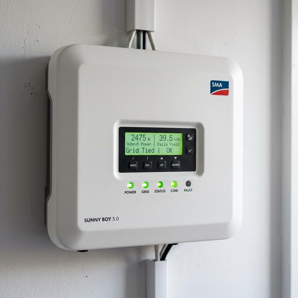 Solar hybrid inverter installed by EAR Engineering in a Somerset West home